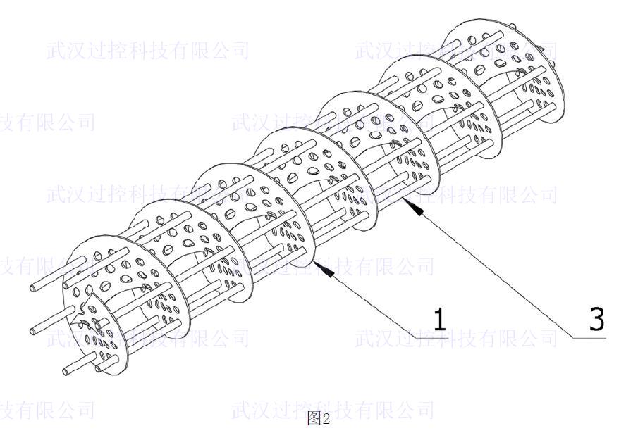 一种连续螺旋折流板管壳式换热器 附图2